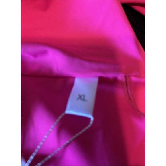 #8516 NEON PINK ONE PIECE SWIMSUIT SEXY DEEP NECKLINE SIZE XL CHYRll POPULAR - Picture 6 of 6